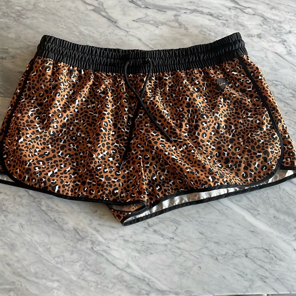 Nike leopard print shorts size XL
